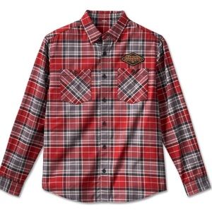 Harley-Davidson MEN'S 120TH ANNIVERSARY PLAID SHIRT size XL new‎